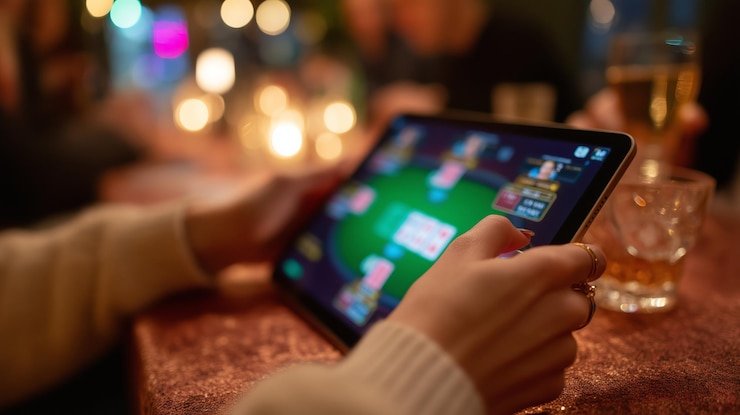 Filipino sports bettor reviewing match analysis and betting tips on mobile phone