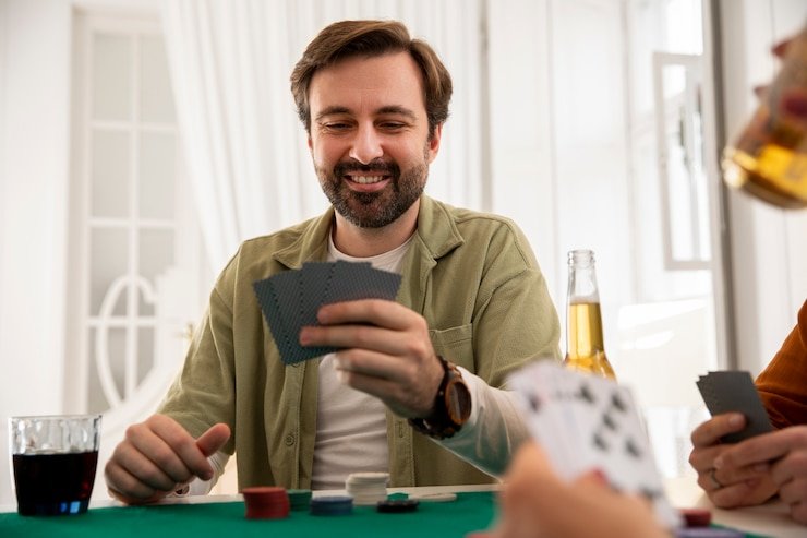 Filipino player enjoying pesogame sports betting on a mobile phone